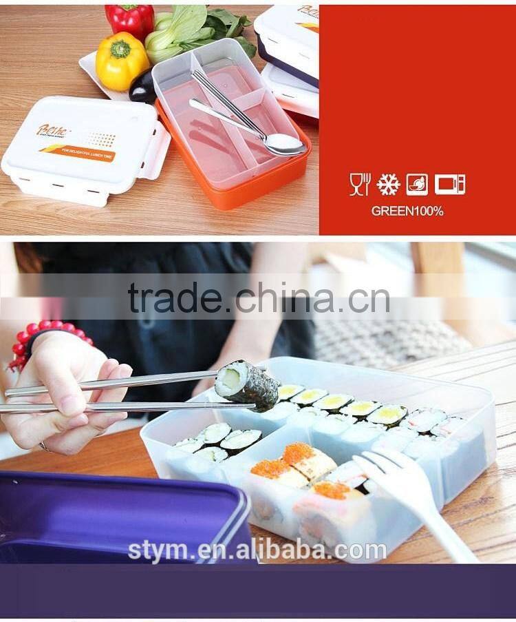 2 layers mirowave oven lunch box 1350ml