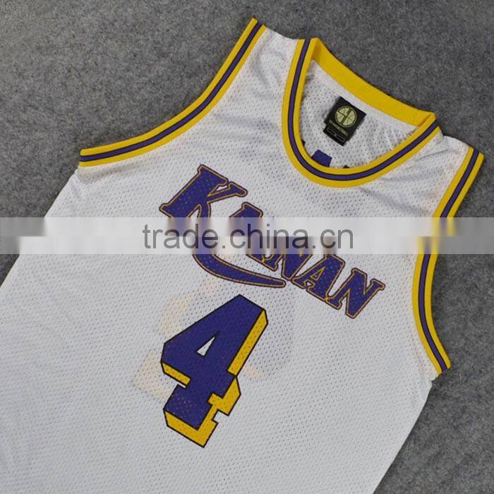 2016 Fashionable Sublimation basketball jersey uniform design