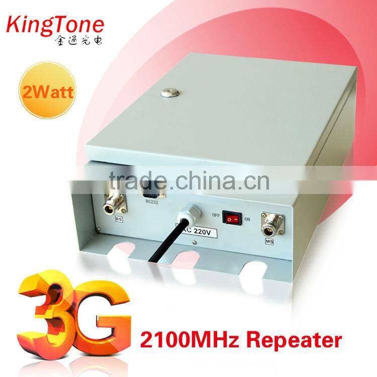 Kingtone 33dBm Wcdma Cell Phone Signal Booster 2100 MHz 3G Mobile Phone Signal Repeater