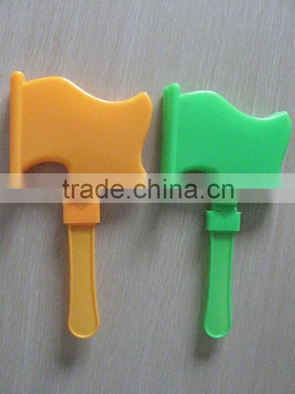 Rugby ball shaped Football sports fans plastic hand clapper