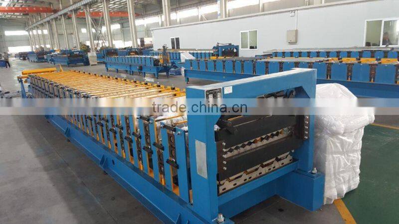 Double layer roofing/wall panel roll forming machine