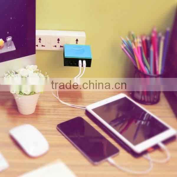 New product portabl 2a 1a 4 ports usb charger usb socket factory price for mobile