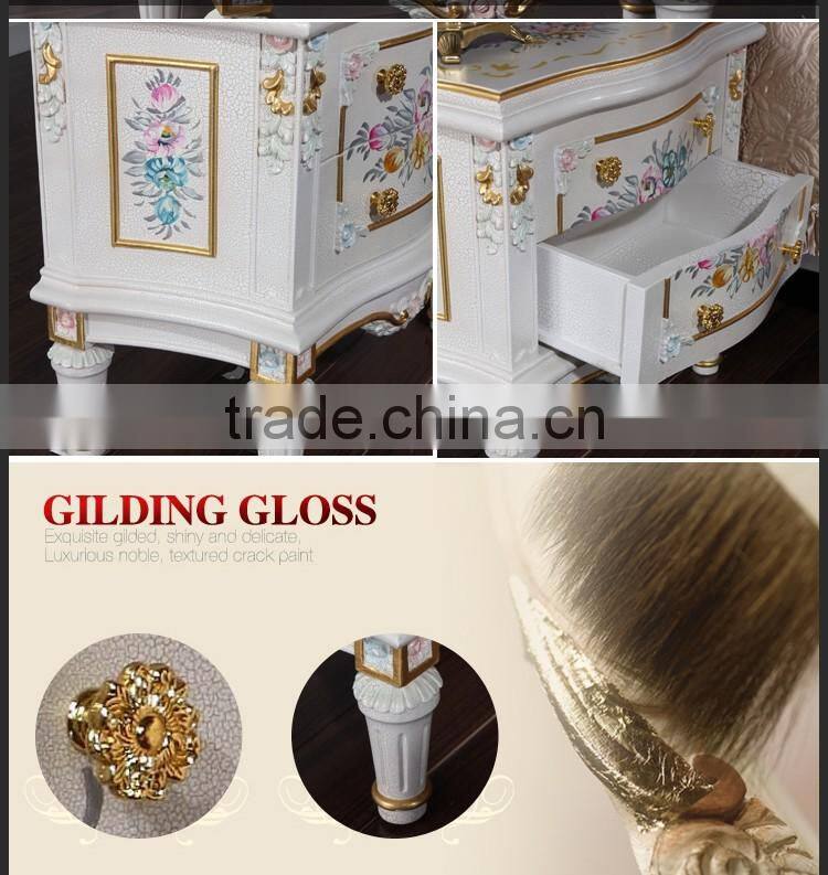 Rococo 2 Drawers Bedside Cabinet - Antique spanish furniture