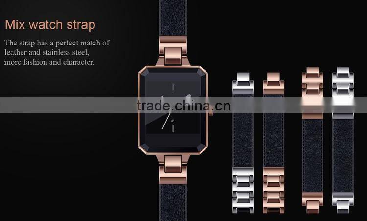 2016 NEW Fashion gemstone watch women watches Smart Watch Bluetooth Smartwatch for xiaomi Apple iphone Smartphone