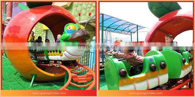 Attraction kids ! Lovely wacky worm outdoor fairground kids rides for sale