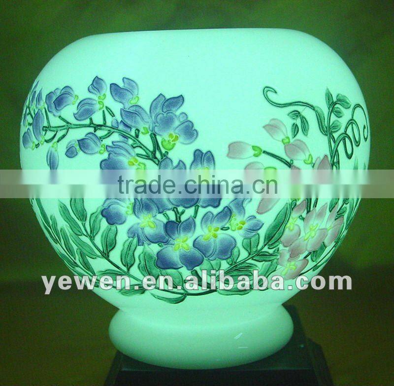 ceramic lamp, house lamp, glittering and translucent