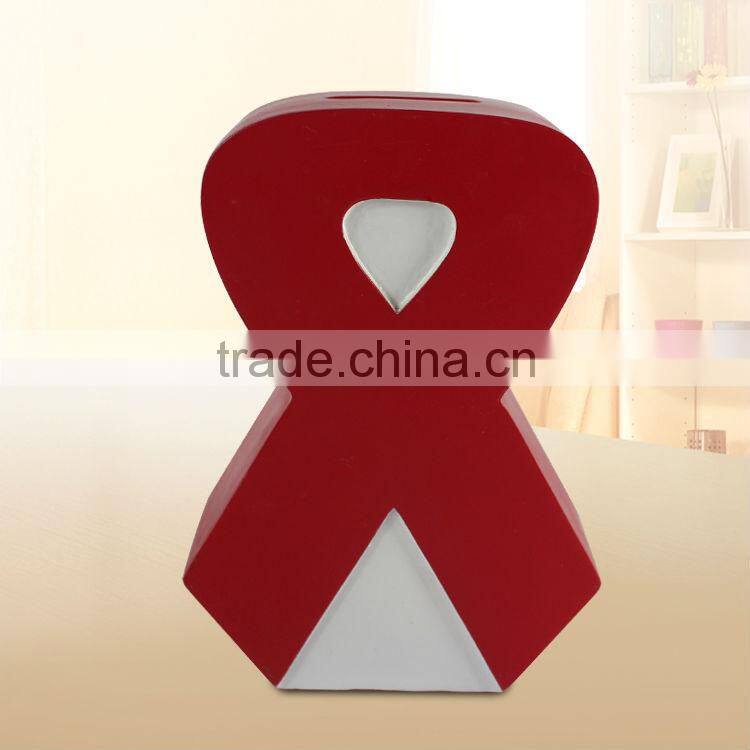 Beautiful polyresin money bank coin box