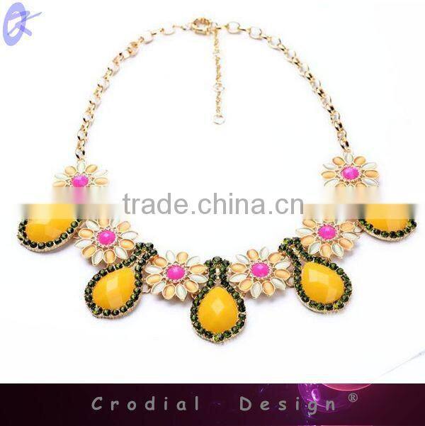 2014 Cheap Wholesale Fashion Jewelry Crystal Statement Necklace For Women