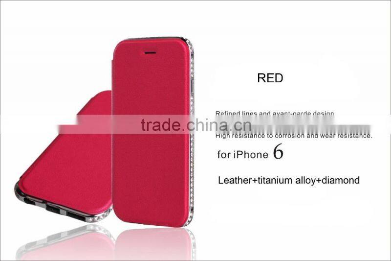 Design Genuine Real Leather Back Cover for mobile phone back cover for iPhone 6s