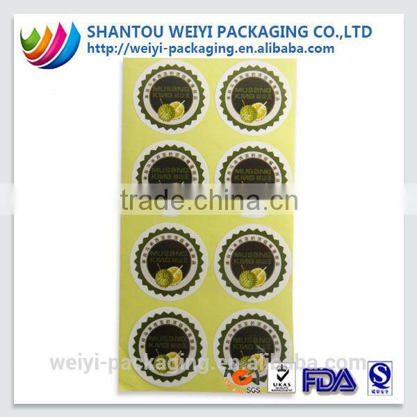 Custom sticker label, printing self adhesive label sticker
