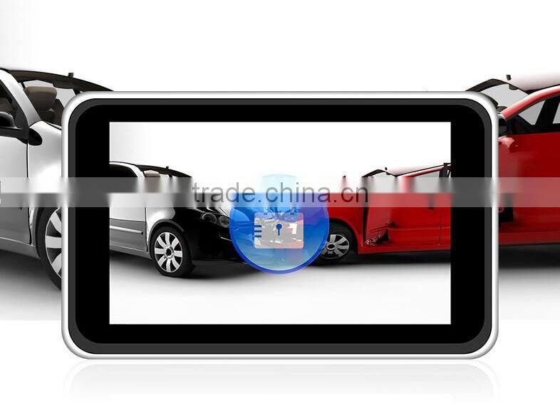Android 4.4 Quad-core high-speed drive car black box with 5 inch 1080P Full HD capacitive touch screen