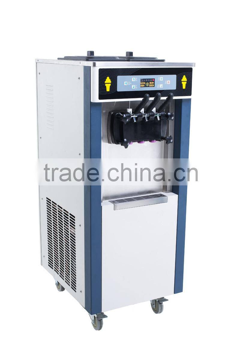 2016 best price pre-cooling soft ice cream cone making machine