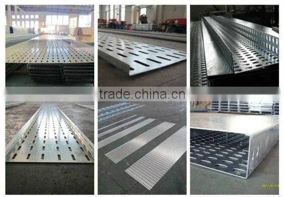 perforated trough pre galvanized cable tray low price