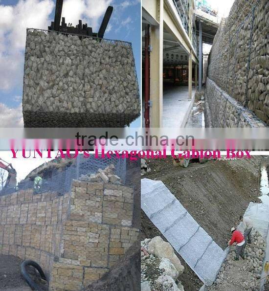 river bank Galvanized Gabion Mesh for protection