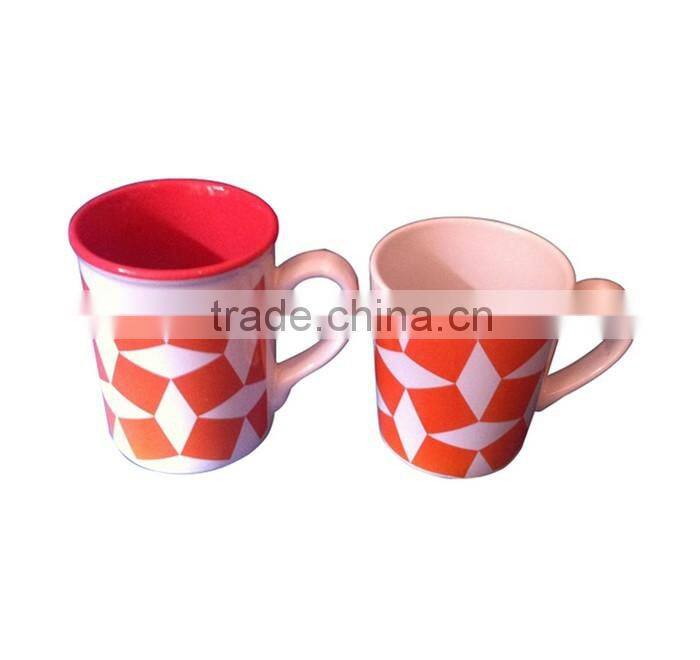 High quality cheap bulk OEM stoneware print mug