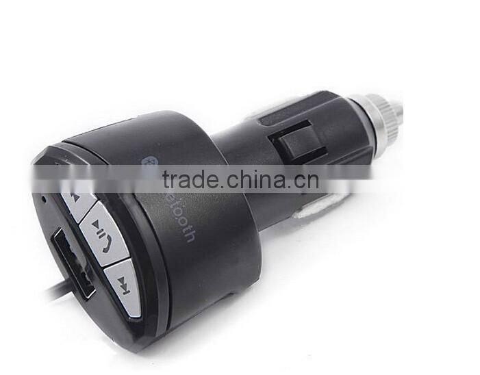 3.5mm Car Handsfree Bluetooth AUX Music Stereo Audio Receiver Adapter with 2.1A USB Charger