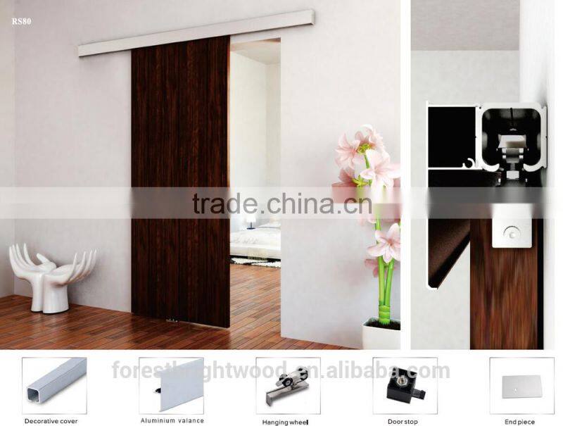 Sliding wooden door lock, sliding door, internal door