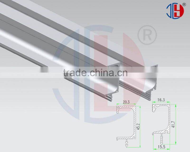 Anodized aluminum l profile handle for kitchen cabinet