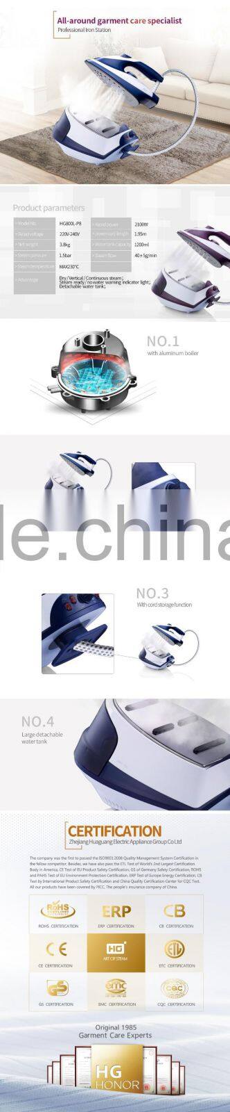 HG800 1.5bar 3.5bar 4.5bar high pressure industrial steam iron