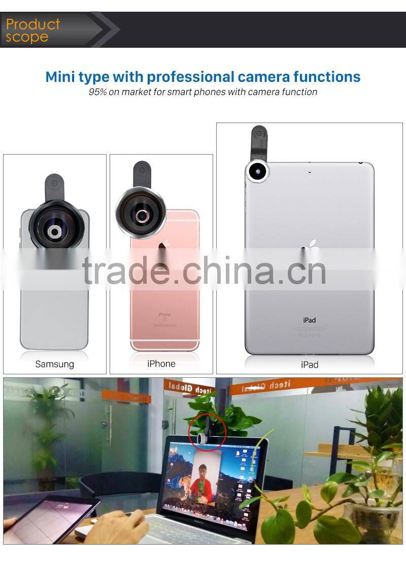 3X Professional HD Zoom Telephoto Lens with universal clip lens for iPhone SE 6S plus samsung galaxy s7 edge