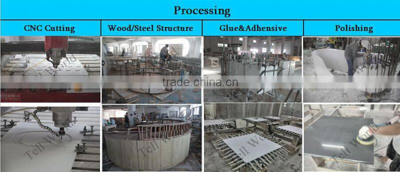 2016 Alibaba Golden Acrylic solid surface bar counter/translucent stone bar table/bar counter for sale