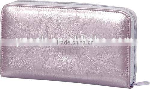 Fashion classic ladies pink large wallet ,travel wallet bag