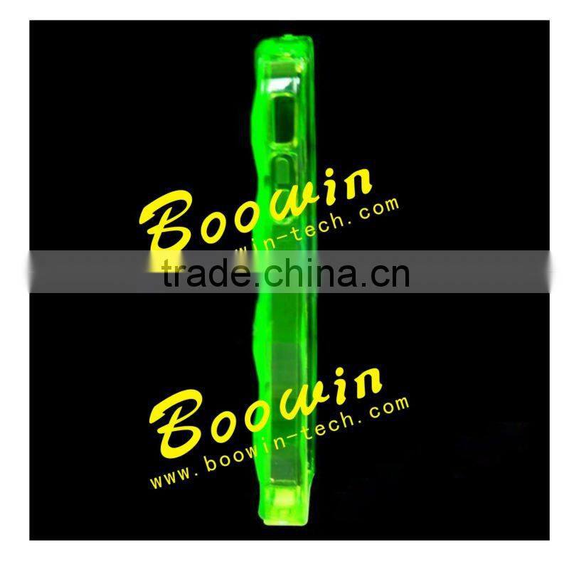 green hexagon Soft TPU Gel Crystal Jelly Case Cover for apple iphone 4s