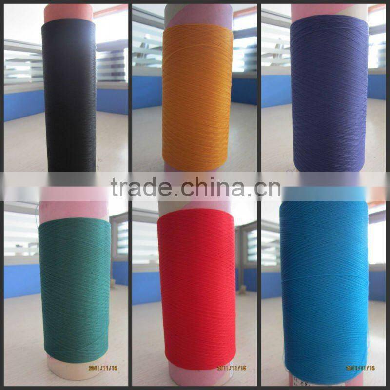 semi dull or best bright dope dyed polyester fiber yarn wholesaler China