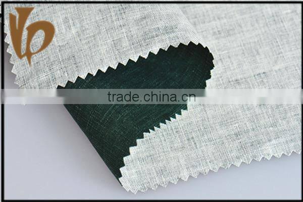pure linen China wholesale winter mens pants fabric with coated