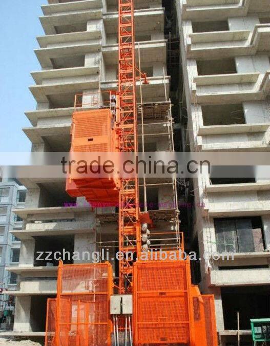 High quality electric hydraulic lift with CE certification,good price for SC200 /200construction lift