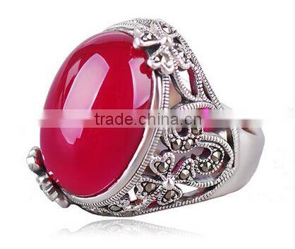 Single stone ring designs finger vintage jewelry tainless steel one big stone ring