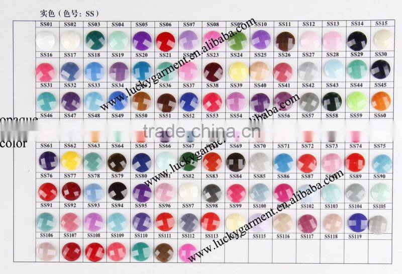 LUCKY highest quality flat back sew-on acrylic stone acryl strass