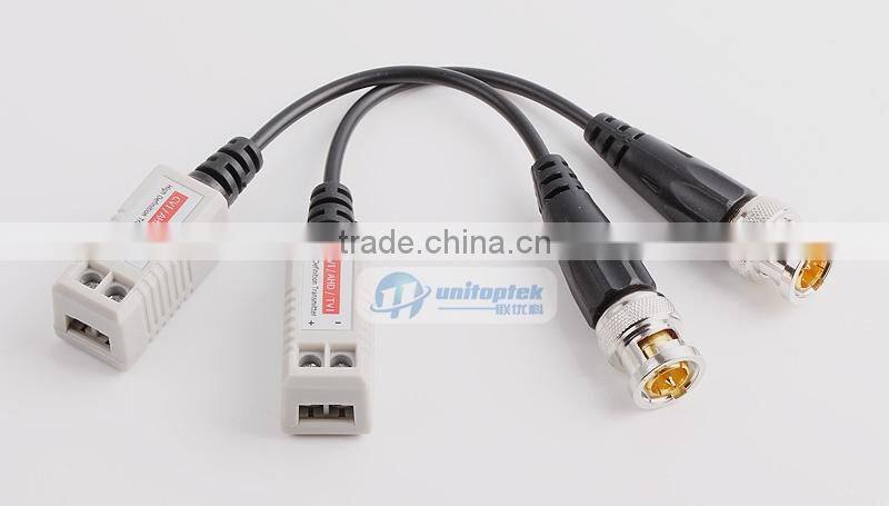 BNC TVI Video Balun Passive Transceivers UTP Balun BNC Cat5 Support HDCVI/AHD/TVI Camera
