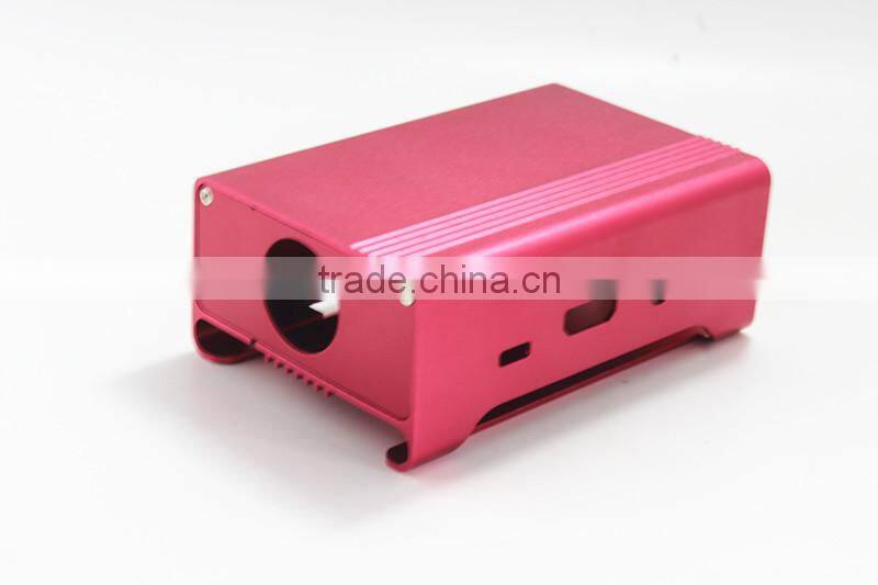 High quatity Colorful Aluminium case raspberry pi 2 and B+ metal case box (Case with fan available) for raspberry pi