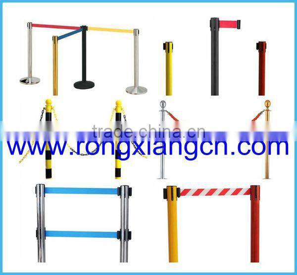 Double belts retractable queue stand/queue line stand/queue barrier