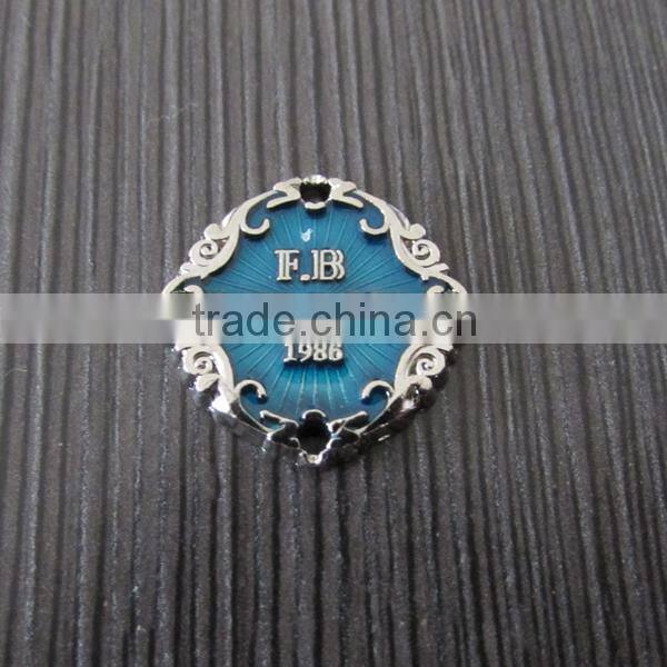 Europe Design Painted Blue Metal Plate