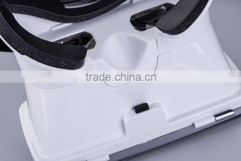 silicone 3D VR GLASSES virtual reality headset box case mobile VR headcase with button key