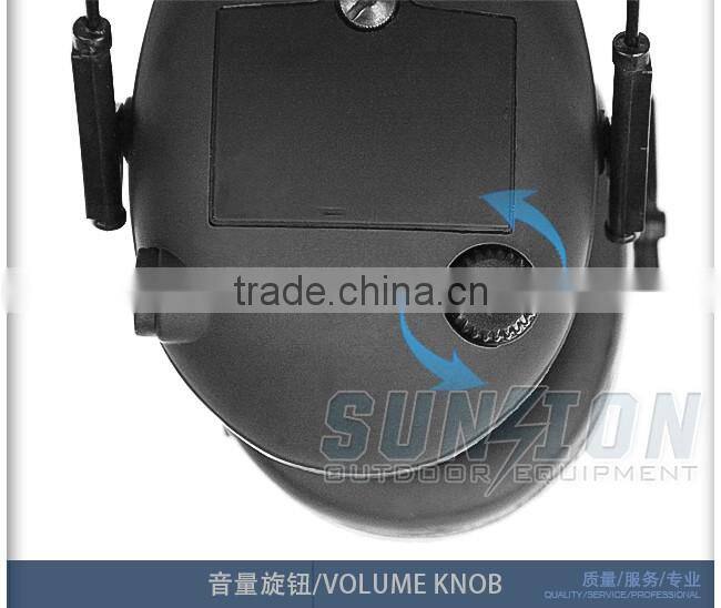 ABS Material Durable Tactical Ear Muff (Electronic Control)