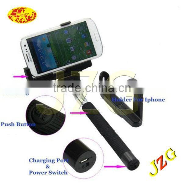 2014 Factory Cheap Best Selling Selfie Stick Extendable Bluetooth Monopod for Android Phones Iphones Wireless Bluetooth Monopod
