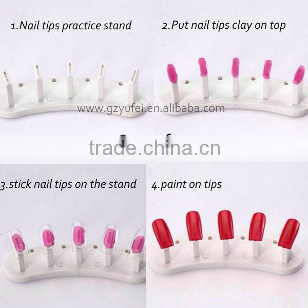 Yufei Manicure Factory new design plastic nail practice stand