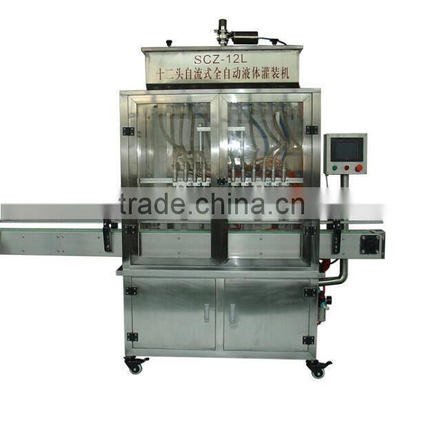 6 heads Automatic PE milk bottle filling machine with CE certificated factory price