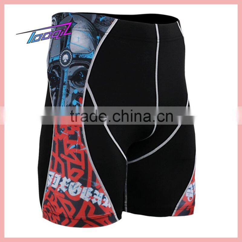 Nylon Elastane Factory Shorts Compress Gym Tights For Men
