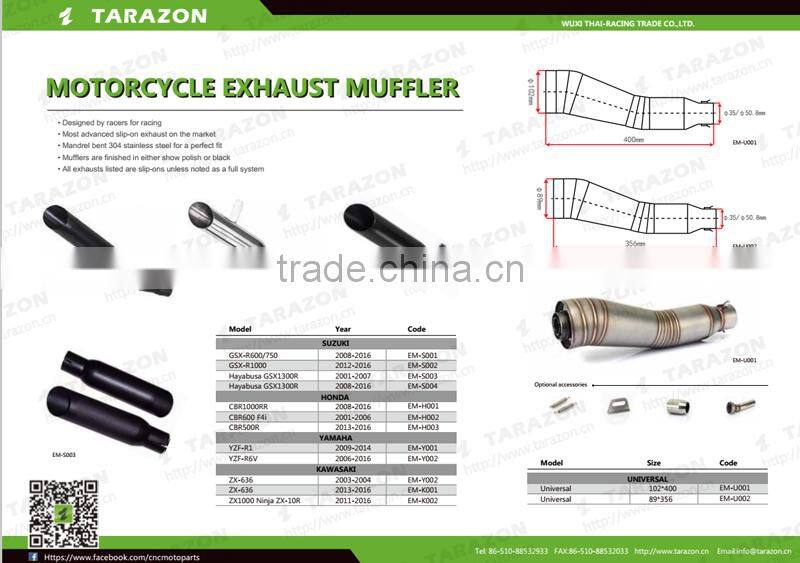 Hand Welding Stainless Steel Universal Flexible Motorcycle Exhaust Mufflers Pipe