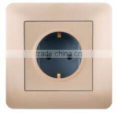 Aluminum brush round deep outlet switch