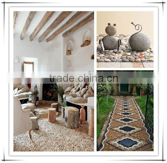 Engraved Lucky Stone, Words Cobble Stone, Natural Decorative Stone