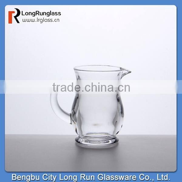 LongRun 3.8oz small glass wine decanter with handle wholesale