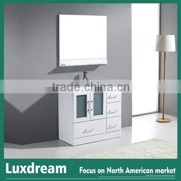 American white bathroom wooden cabinet china supplier