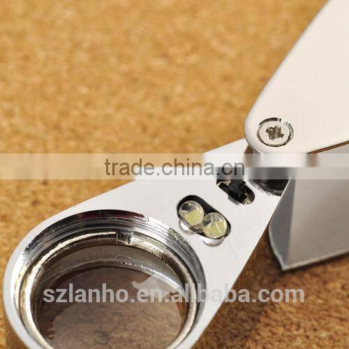 30X-21MM magnifier LED push switch power jeweler's loupe