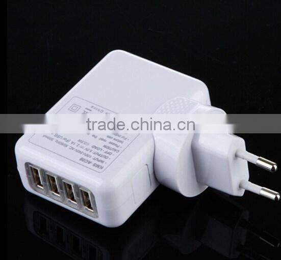 4 Port USB EU/AU/US/UK AC Adapter Plug Travel Charger / convertible plug charger / USB adapter