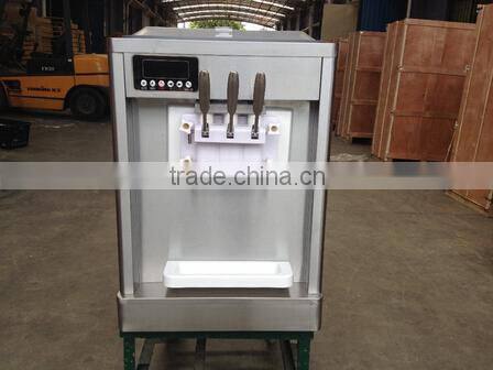 Digital Touch Screen Frozen Yogurt Rainbow With Syrup option Soft Ice Cream Machine